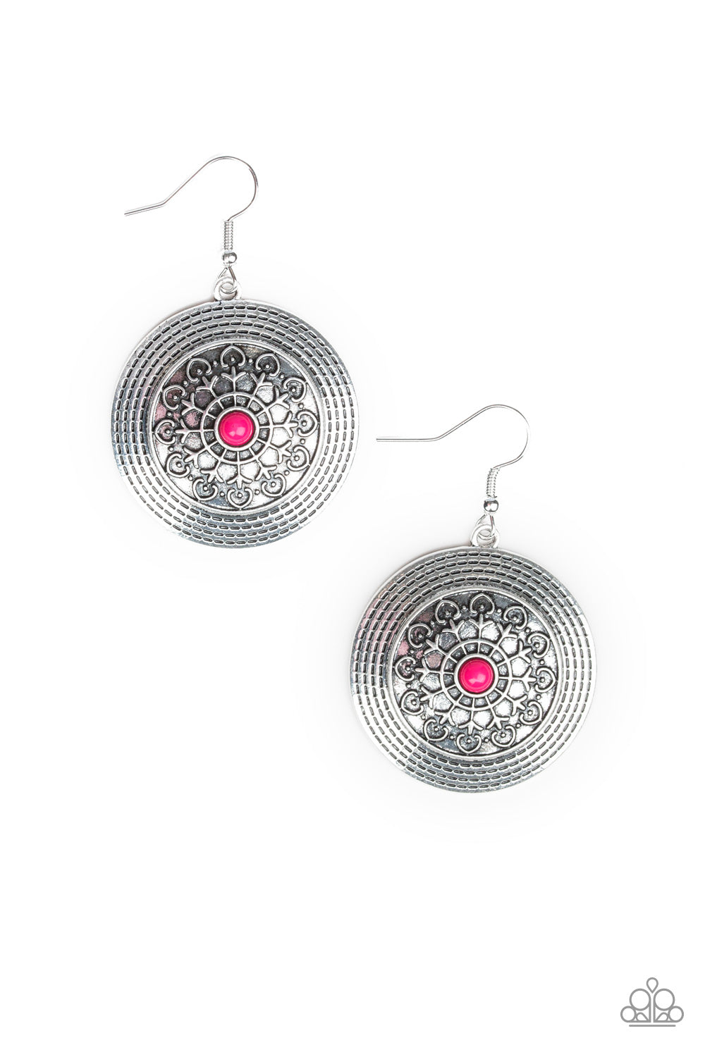 Karma Drama Pink Paparazzi Earrings Cashmere Pink Jewels - Cashmere Pink Jewels & Accessories, Cashmere Pink Jewels & Accessories - Paparazzi