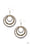 Out Of Control Shimmer Multi Paparazzi Earring Cashmere Pink Jewels