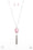 Tasseled Tranquility Pink Paparazzi Necklace Cashmere Pink Jewels
