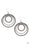 Rippling Refinement Silver Paparazzi Earrings Cashmere Pink Jewels