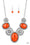 The Medallion-aire Orange Paparazzi Necklace Cashmere Pink Jewels