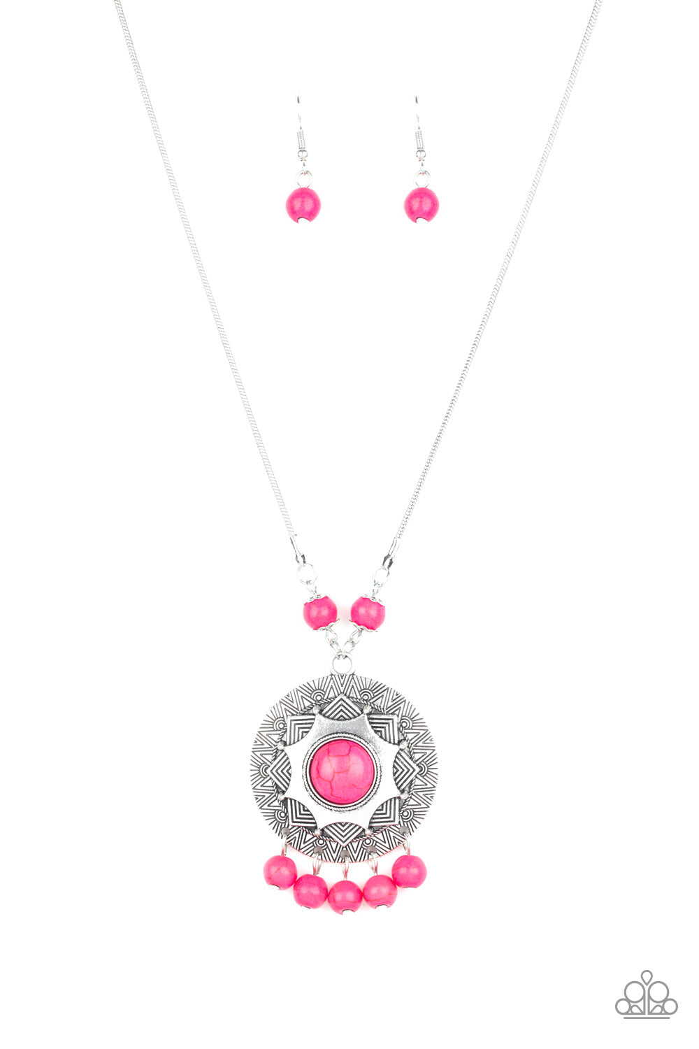 Santa Fe Garden Pink Paparazzi Necklace Cashmere Pink Jewels - Cashmere Pink Jewels & Accessories, Cashmere Pink Jewels & Accessories - Paparazzi