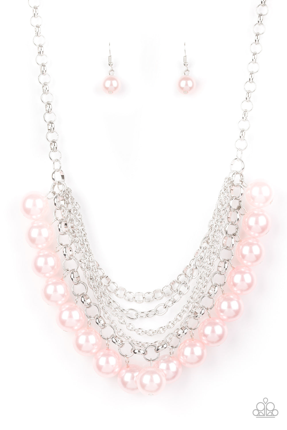 One-Way WALL STREET Pink Paparazzi Necklaces Cashmere Pink Jewels - Cashmere Pink Jewels & Accessories, Cashmere Pink Jewels & Accessories - Paparazzi