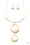 Egyptian Eclipse Gold Paparazzi Necklace Cashmere Pink Jewels
