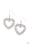 High School Sweethearts White Paparazzi Earrings Cashmere Pink Jewels