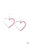 First Date Dazzle Red Paparazzi Earrings Cashmere Pink Jewels