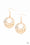 Perfectly Imperfect Gold Paparazzi Earring Cashmere Pink Jewels