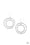 Fiercely Focused Silver Paparazzi Earrings Cashmere Pink Jewels