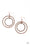 Fiercely Focused Copper Paparazzi Earring Cashmere Pink Jewels