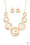 Statement Swirl Gold Paparazzi Necklace Cashmere Pink Jewels
