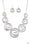 Statement Swirl Silver Paparazzi Necklace Cashmere Pink Jewels