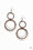 Eclipsed Edge Copper Paparazzi Earring Cashmere Pink Jewels