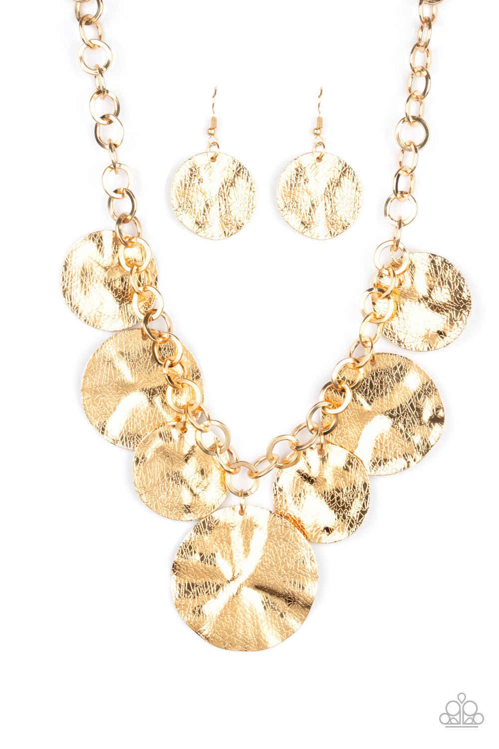 Barely Scratched The Surface Gold Paparazzi Necklace Cashmere Pink Jewels