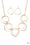 Radiant Revolution Gold Paparazzi Necklace Cashmere Pink Jewels