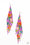 Beaded Gardens Purple Paparazzi Earrings Cashmere Pink Jewels