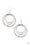 Metallic Ruffle Silver Paparazzi Earrings Cashmere Pink Jewels