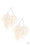 Oh MACRAME, Oh My White Paparazzi Earring Cashmere Pink Jewels
