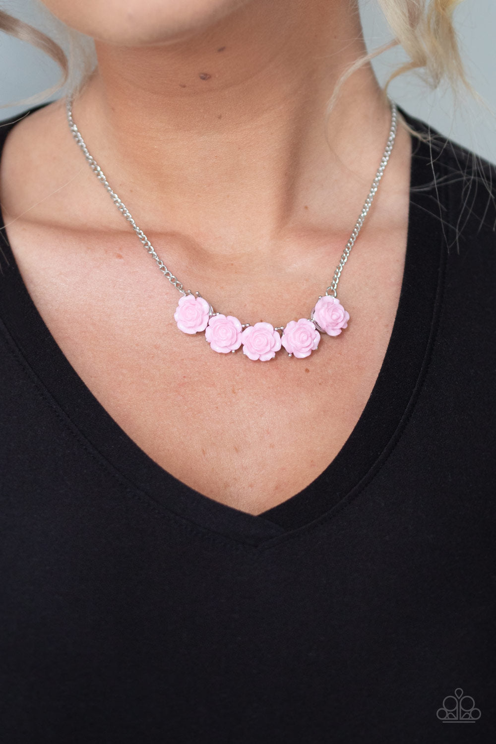 Garden Party Posh Pink Paparazzi Necklace Cashmere Pink Jewels