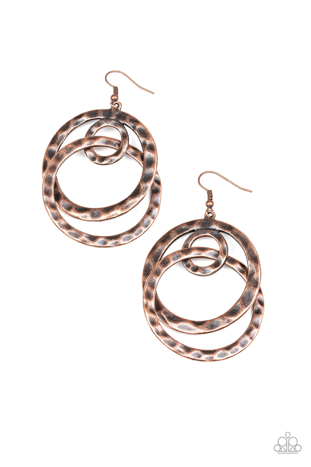Modern Relic Copper Paparazzi Earring Cashmere Pink Jewels