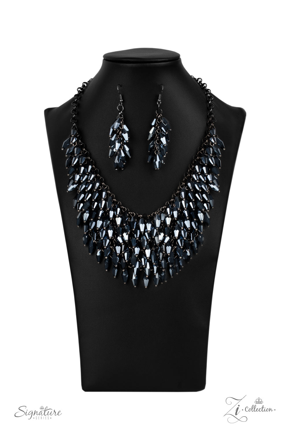 The Heather Zi Collection Blue Paparazzi Necklace Cashmere Pink Jewels