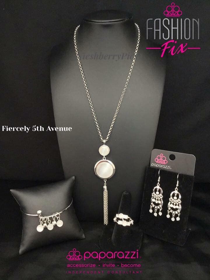 Fiercely 5th Avenue Paparazzi Feb 2019 Fashion Fix Cashmere Pink Jewels - Cashmere Pink Jewels & Accessories, Cashmere Pink Jewels & Accessories - Paparazzi