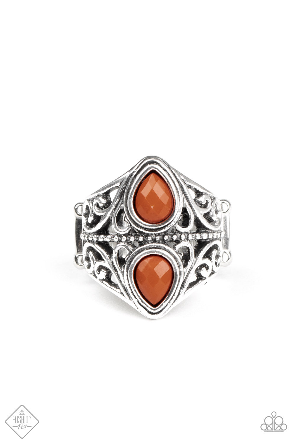 Rural Revel Brown Paparazzi Ring Cashmere Pink Jewels