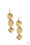 Mixed Movement Brass Paparazzi Earring Cashmere Pink Jewels