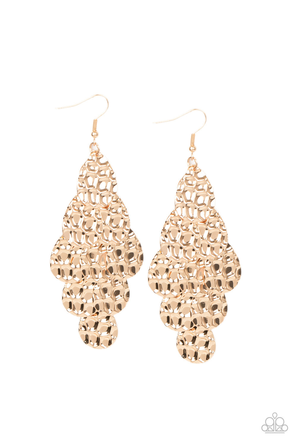 Instant Incandescence Gold Paparazzi Earring Cashmere Pink Jewels