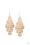 Instant Incandescence Gold Paparazzi Earring Cashmere Pink Jewels