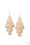 Instant Incandescence Gold Paparazzi Earring Cashmere Pink Jewels