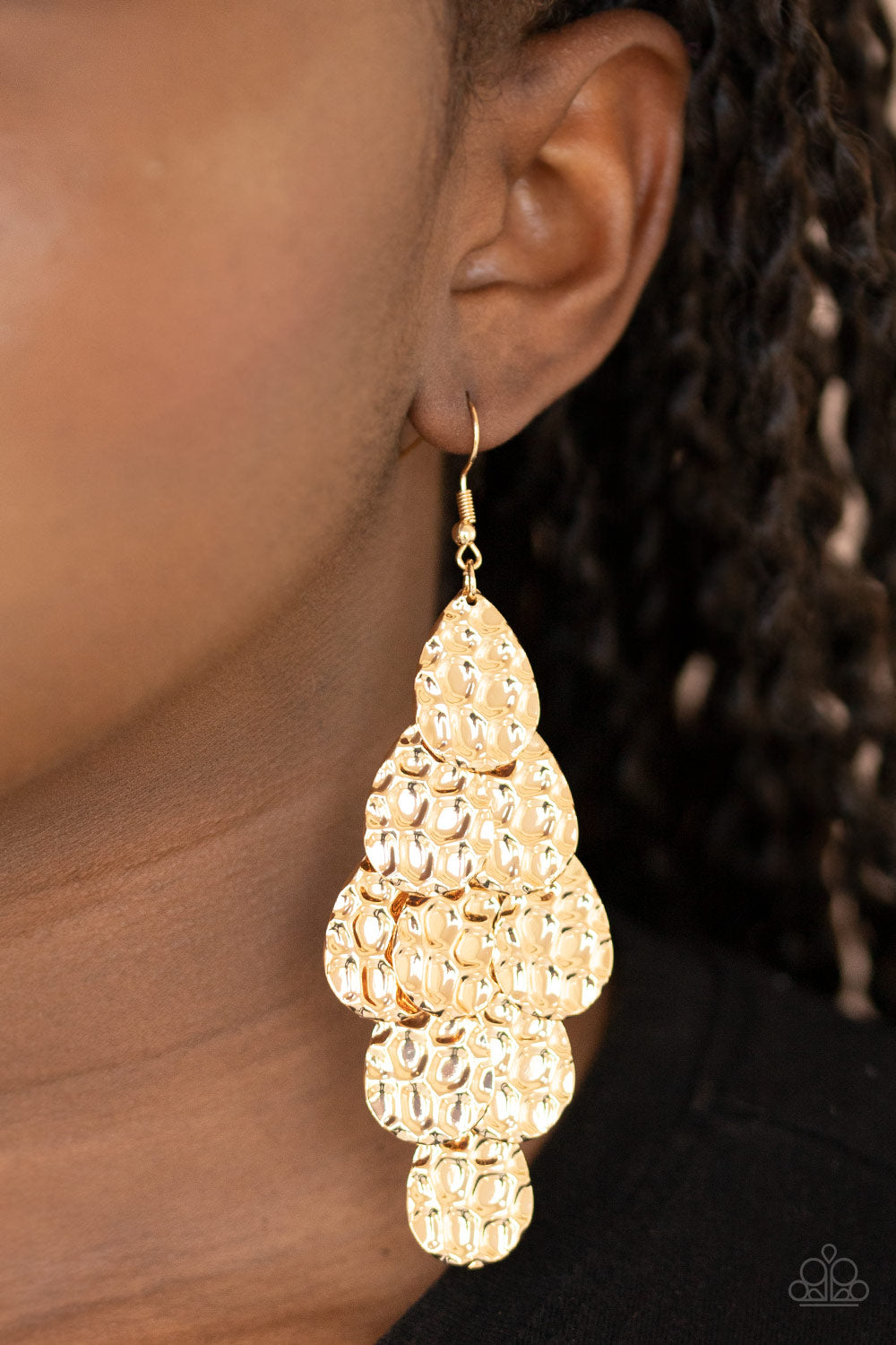 Instant Incandescence Gold Paparazzi Earring Cashmere Pink Jewels