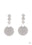 Idolized Illumination Silver Paparazzi Earring Cashmere Pink Jewels
