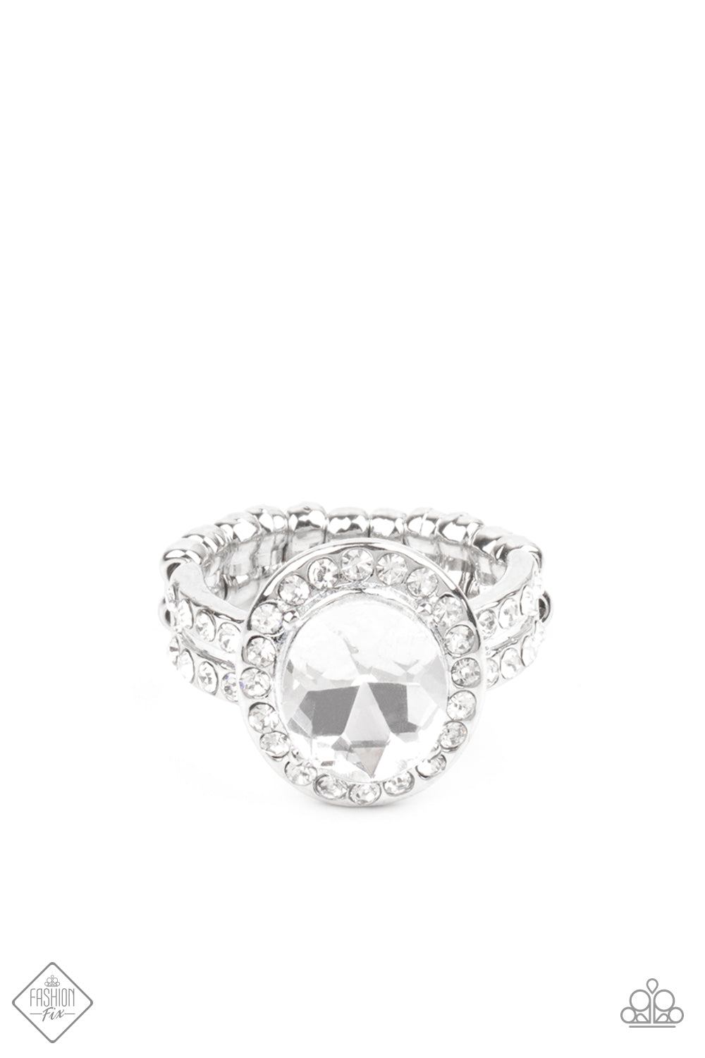 Unstoppable Sparkle White Paparazzi Ring Cashmere Pink Jewels