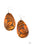 Garden Therapy Brown Paparazzi Earring Cashmere Pink Jewels