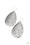 Metallic Mirrors Silver Paparazzi Earring Cashmere Pink Jewels