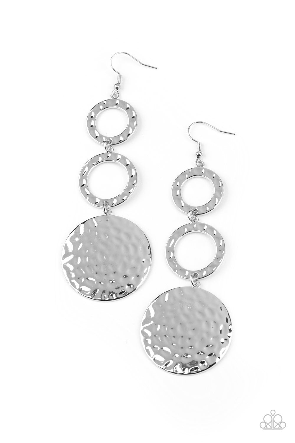 Blooming Baubles Silver Paparazzi Earring Cashmere Pink Jewels