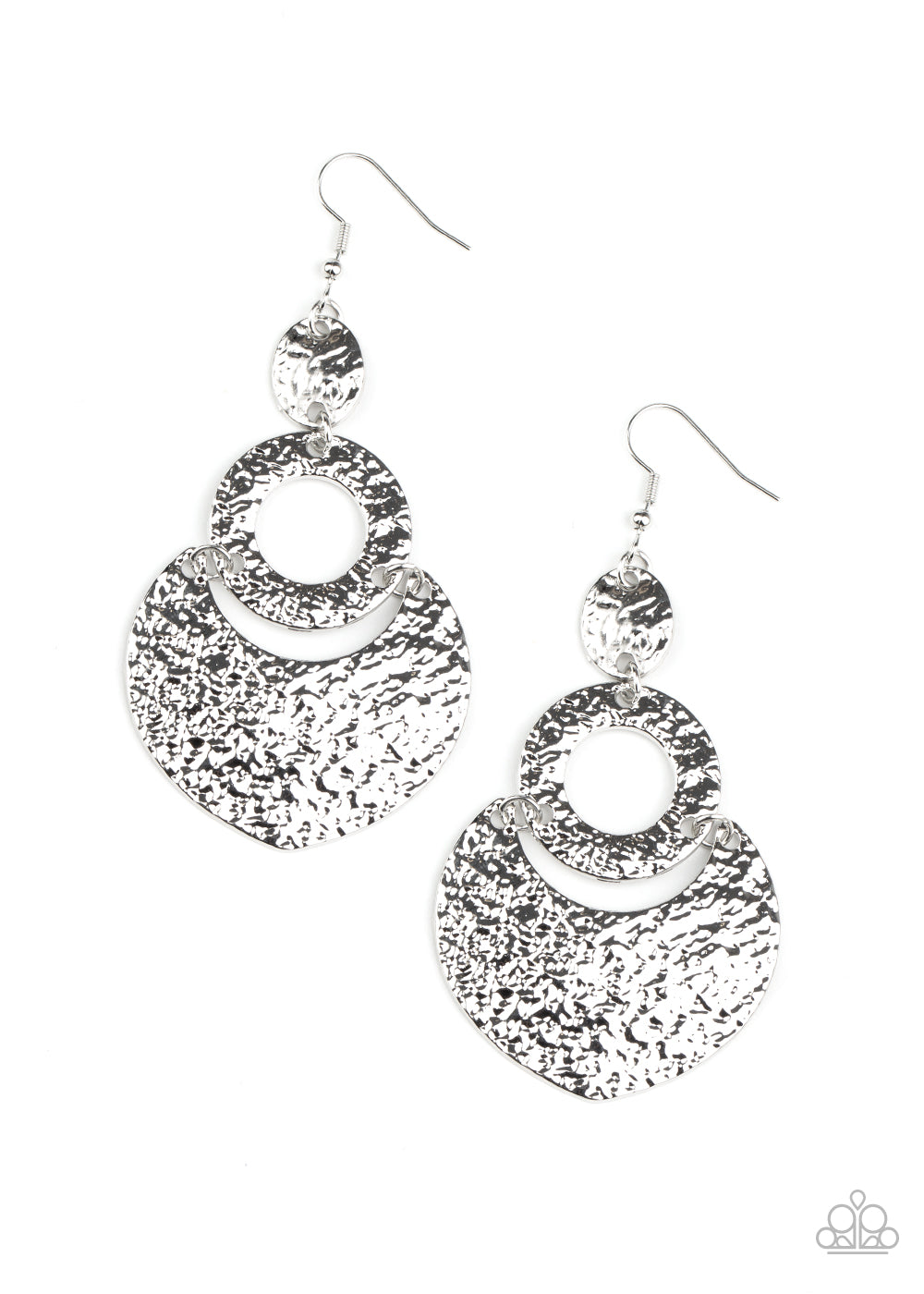 Shimmer Suite Silver Paparazzi Earring Cashmere Pink Jewels