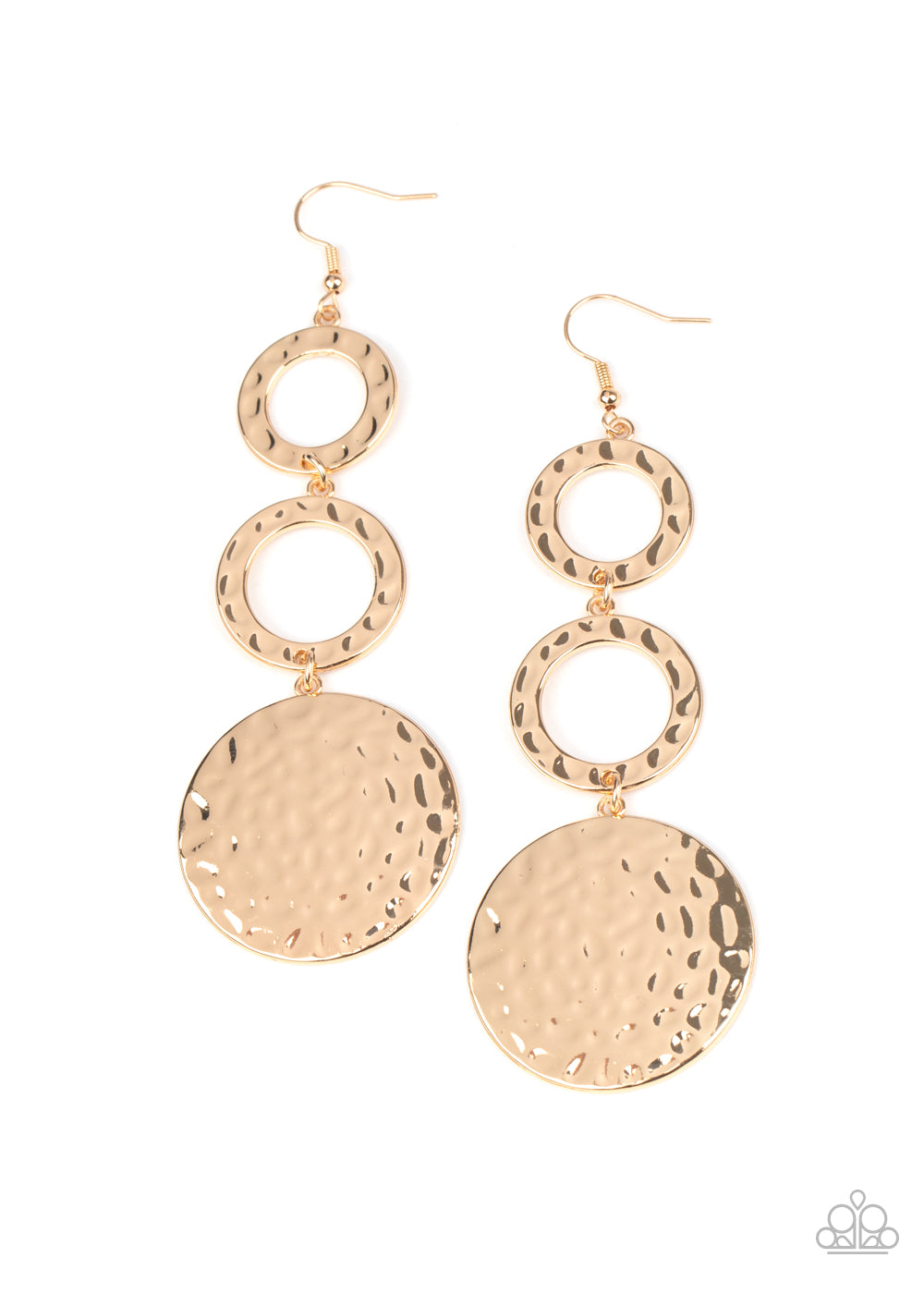 Blooming Baubles Gold Paparazzi Earring Cashmere Pink Jewels