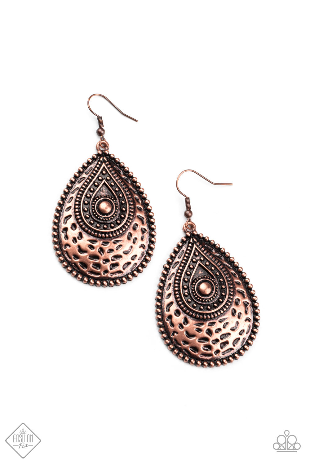 Rural Muse Copper Paparazzi Earring Cashmere Pink Jewels