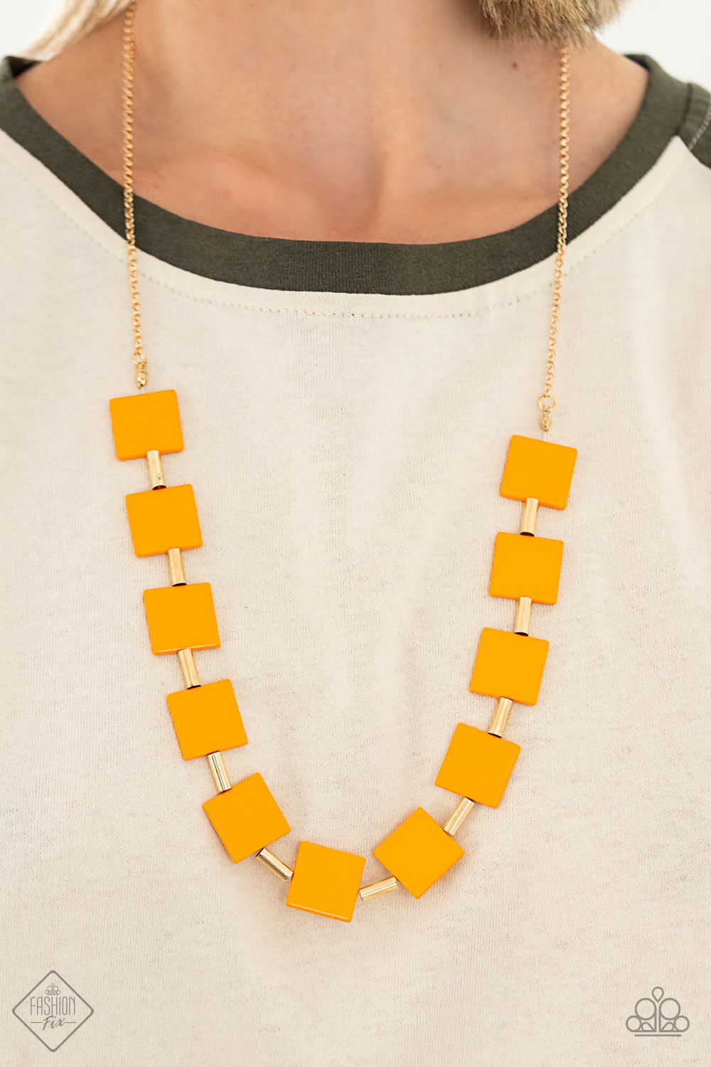 Hello, Material Girl Orange Paparazzi Necklace Cashmere Pink Jewels