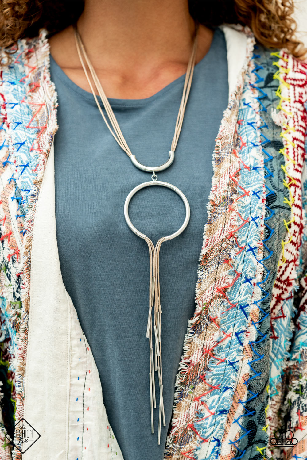 Trending Tranquility Brown Paparazzi Necklace Cashmere Pink Jewels