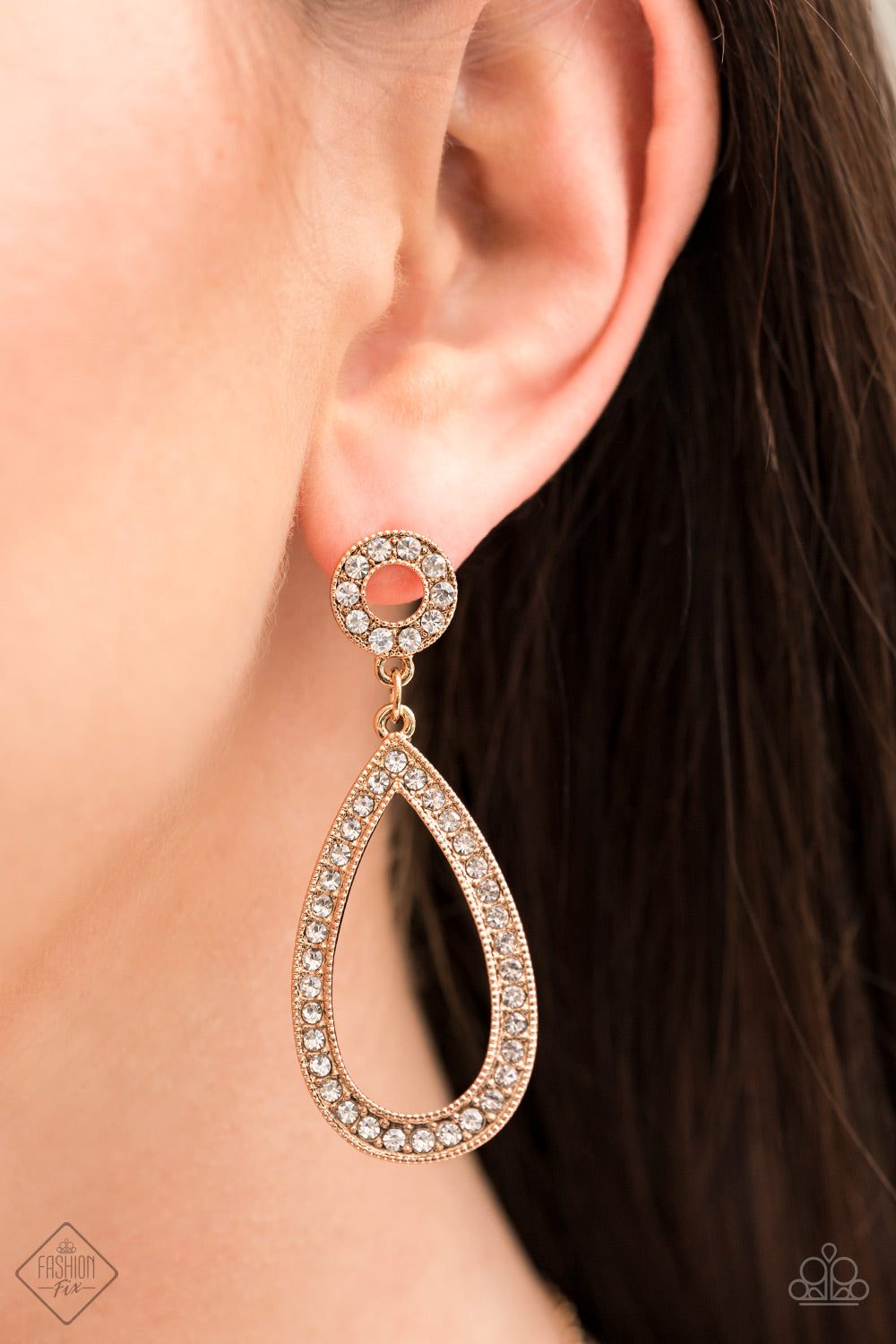 Regal Revival Gold Paparazzi Earring Cashmere Pink Jewels 