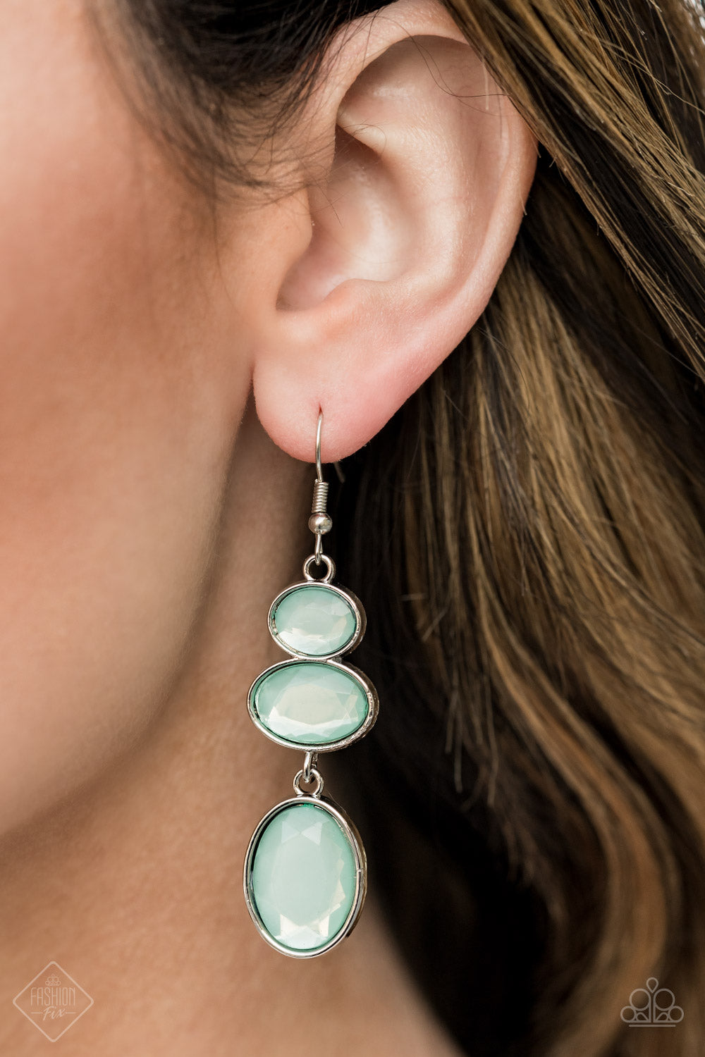 Tiers of Tranquility Blue Paparazzi Earring Cashmere Pink Jewels