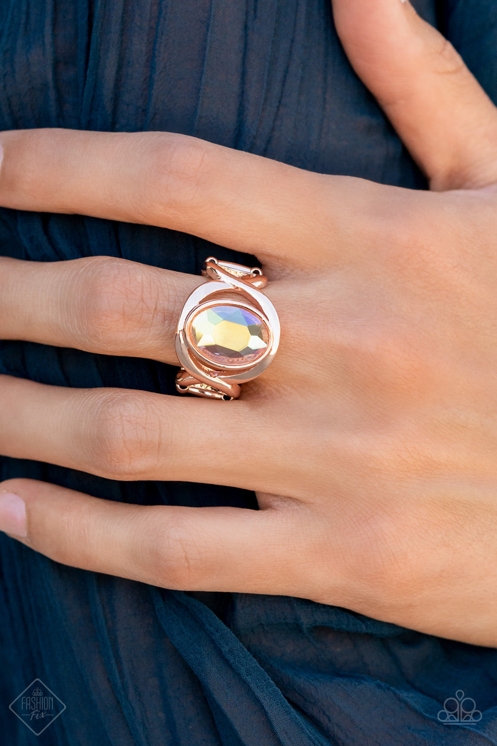 Mystical Treasure Rose Gold Paparazzi Ring Cashmere Pink Jewels