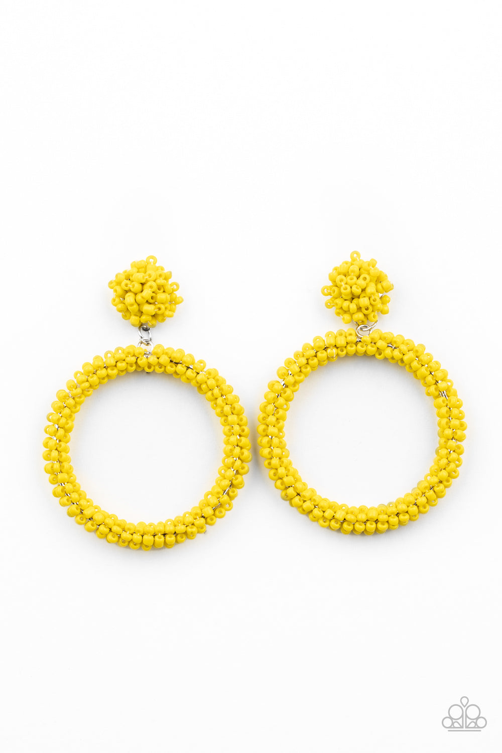 Be All You Can BEAD Yellow Paparazzi Earring Cashmere Pink Jewels