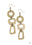Prehistoric Prowl Brass Paparazzi Earring Cashmere Pink Jewels