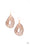 Metallic Meltdown Rose Gold Paparazzi Earring Cashmere Pink Jewels
