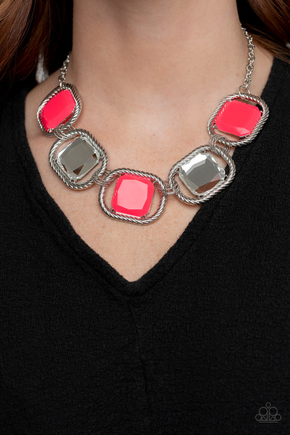 Pucker Up Pink Paparazzi Necklace Cashmere Pink Jewels