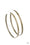 Lean Into The Curves Brass Paparazzi Earring Cashmere Pink Jewels