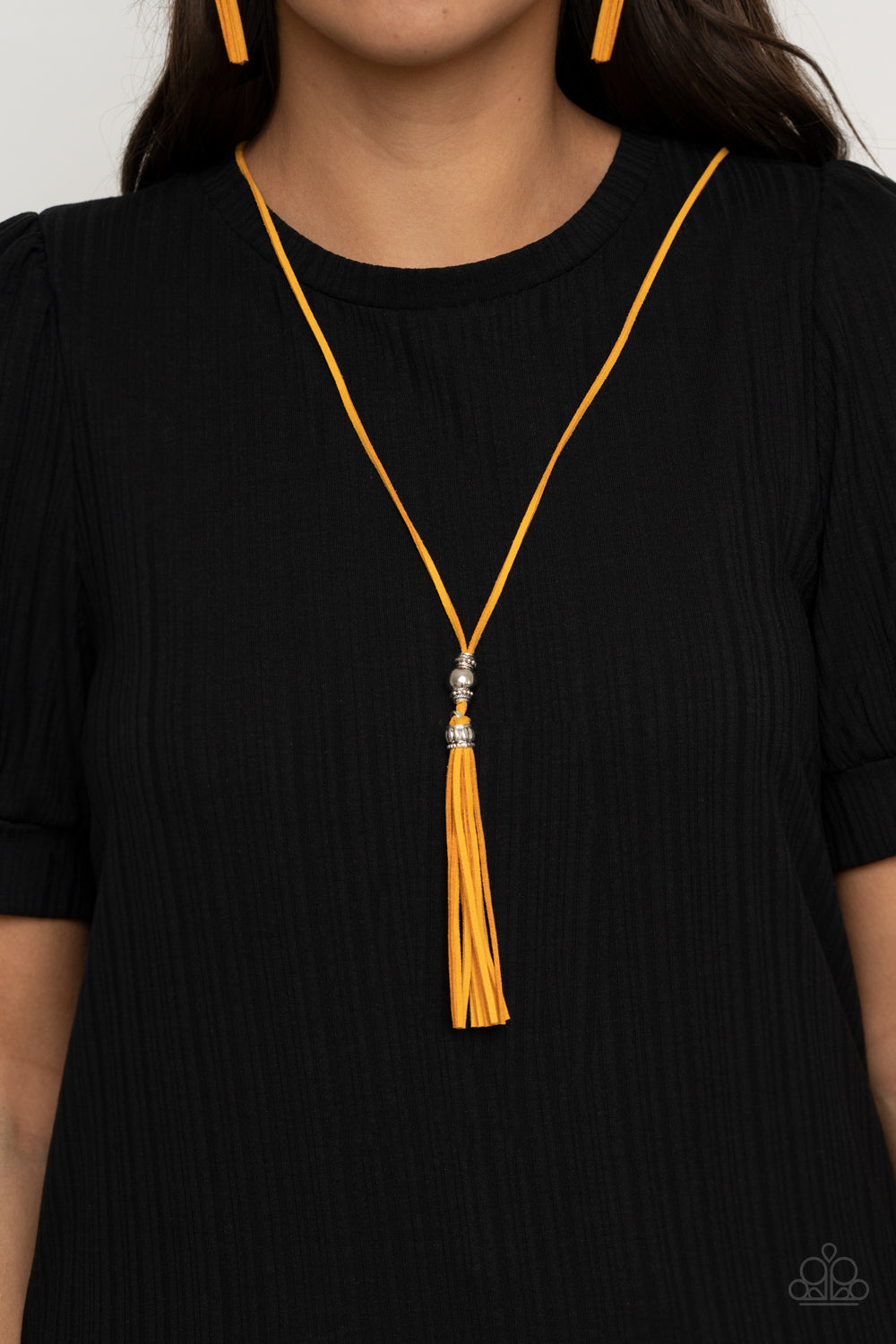 Hold My Tassel Yellow Paparazzi Necklace Cashmere Pink Jewels